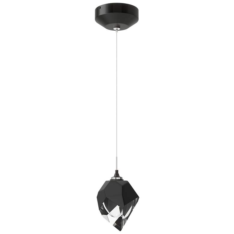 Image 1 Chrysalis 5.5" Wide Black Crystal Ink Small Standard Pendant