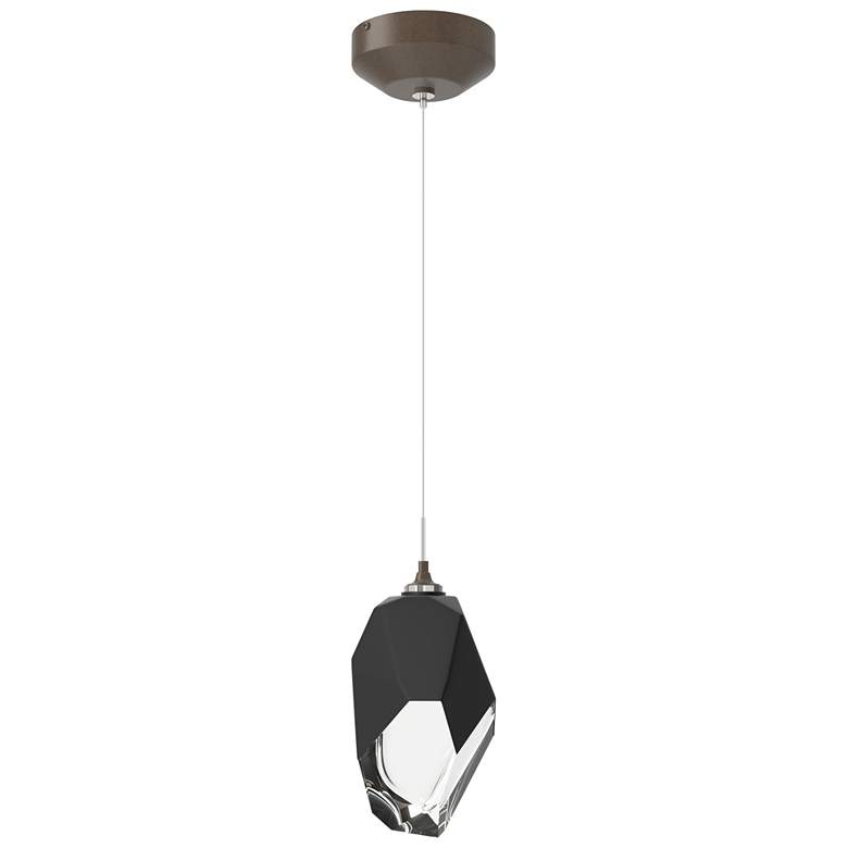 Image 1 Chrysalis 6.1" Wide Black Crystal Bronze Large Standard Pendant