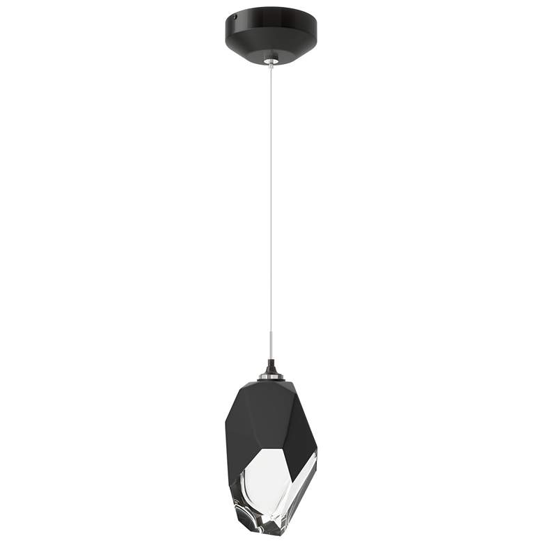 Image 1 Chrysalis 6.1" Wide Black Crystal Ink Large Standard Pendant
