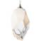 Chrysalis 6.1" Wide Sterling White Crystal Pendant