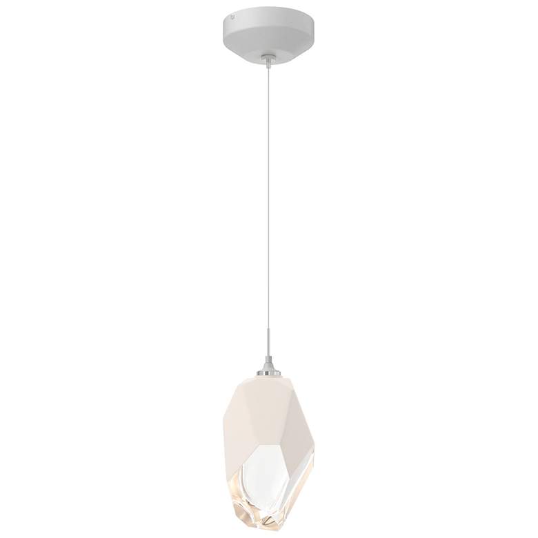 Image 1 Chrysalis 6.1" Wide White Crystal White Large Standard Pendant