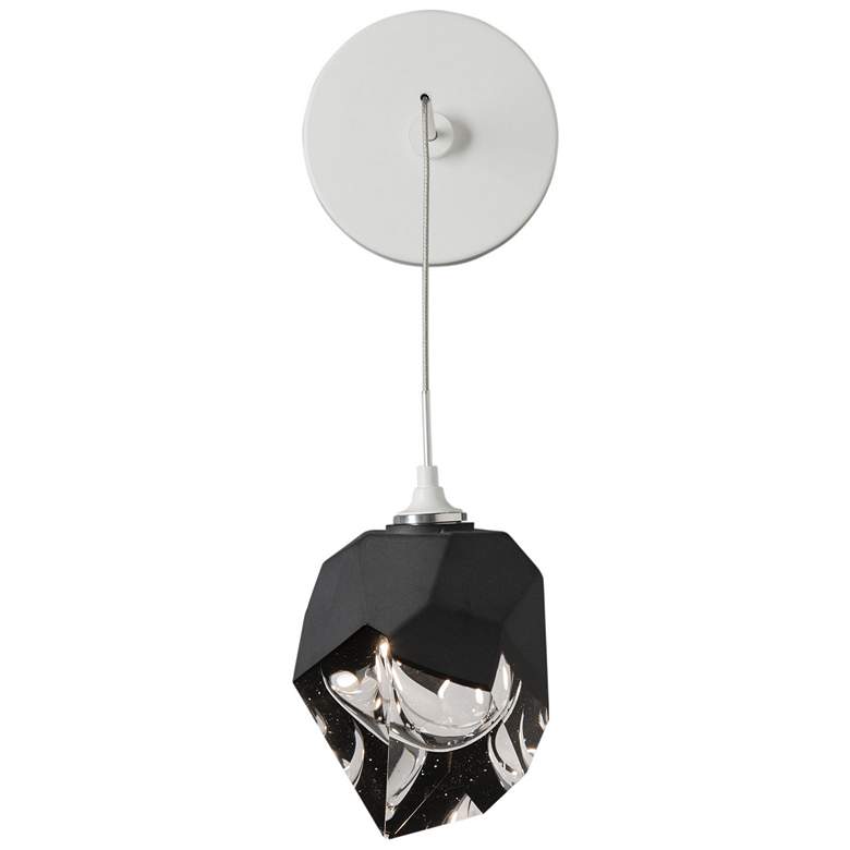 Image 1 Chrysalis 8.8" High Black Crystal Sconce