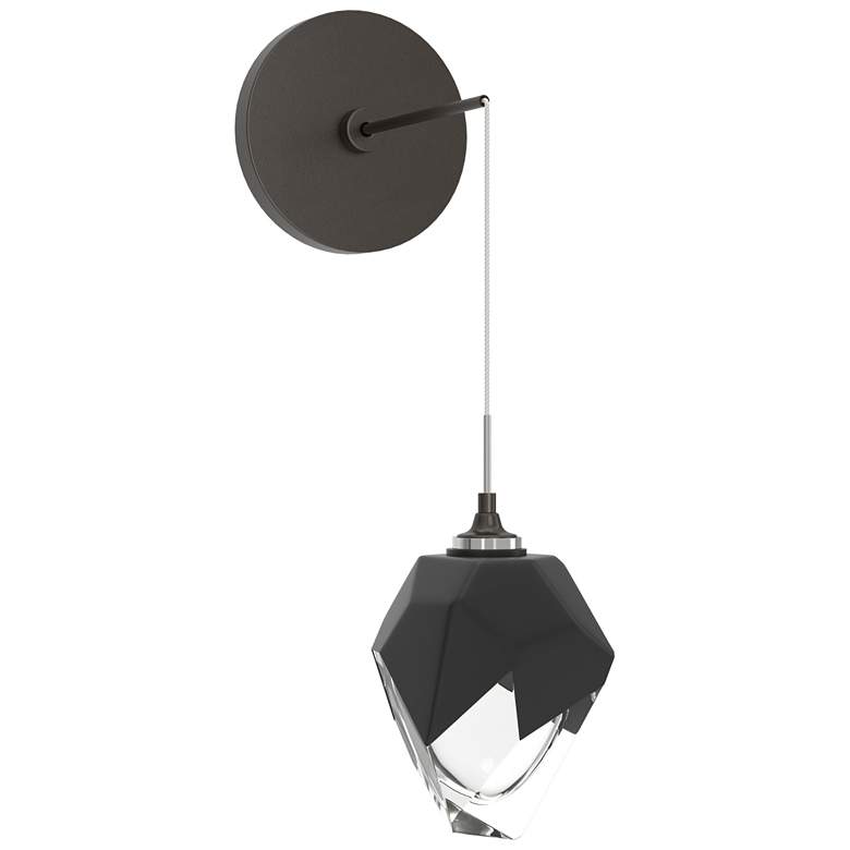 Image 1 Chrysalis 8.8"H Black Crystal Oil Rubbed Bronze Small Low Voltage Scon