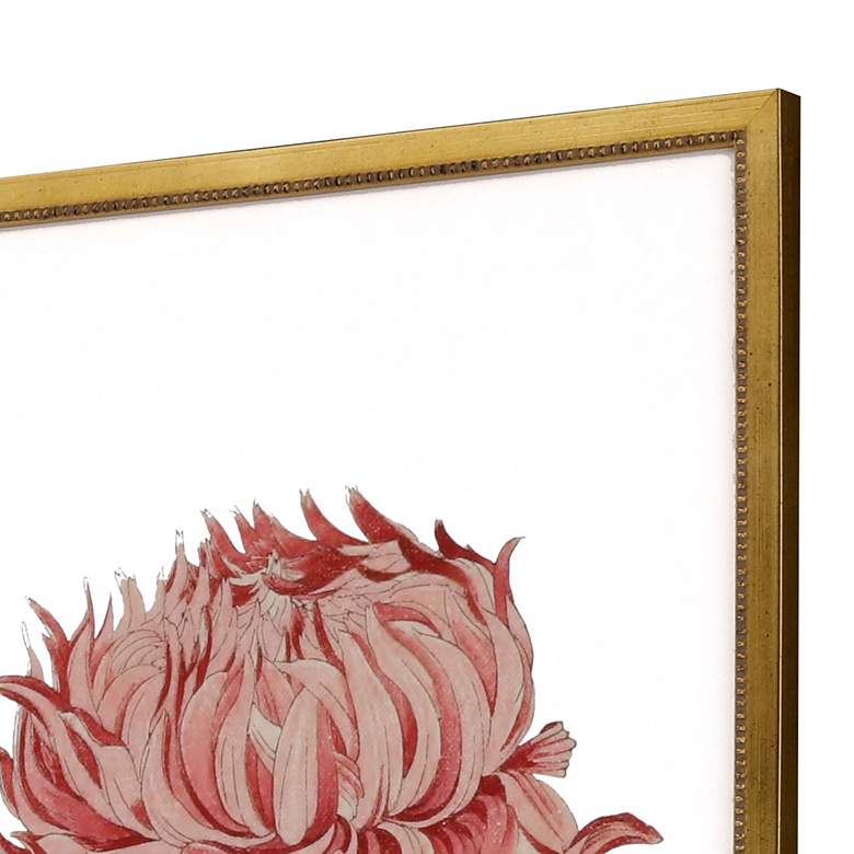 Image 3 Chrysanthemum 25" High 4-Piece Giclee Framed Wall Art Set more views