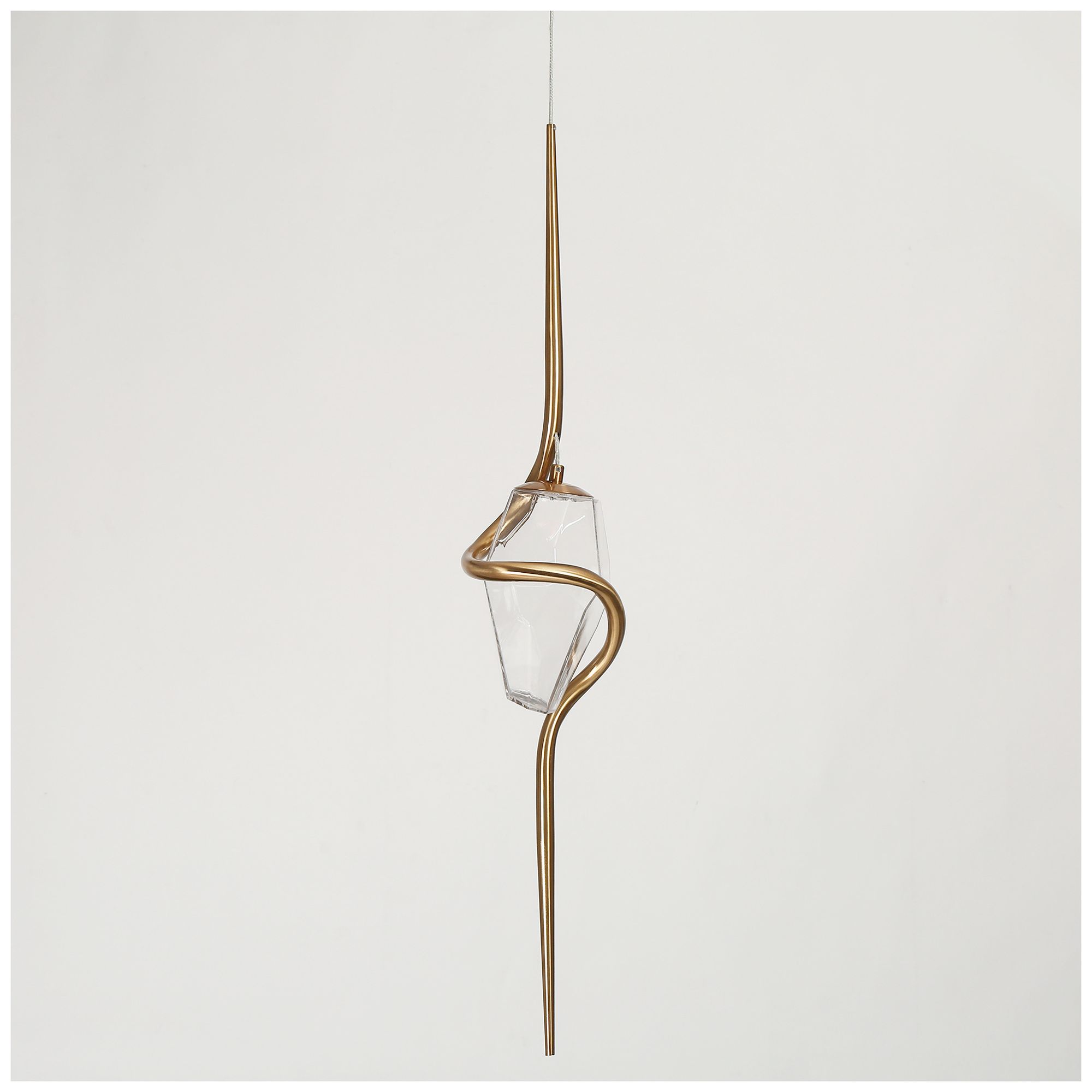 Image 4 Chrysanthemum 7" Wide Plating Brass LED Mini Pendant more views