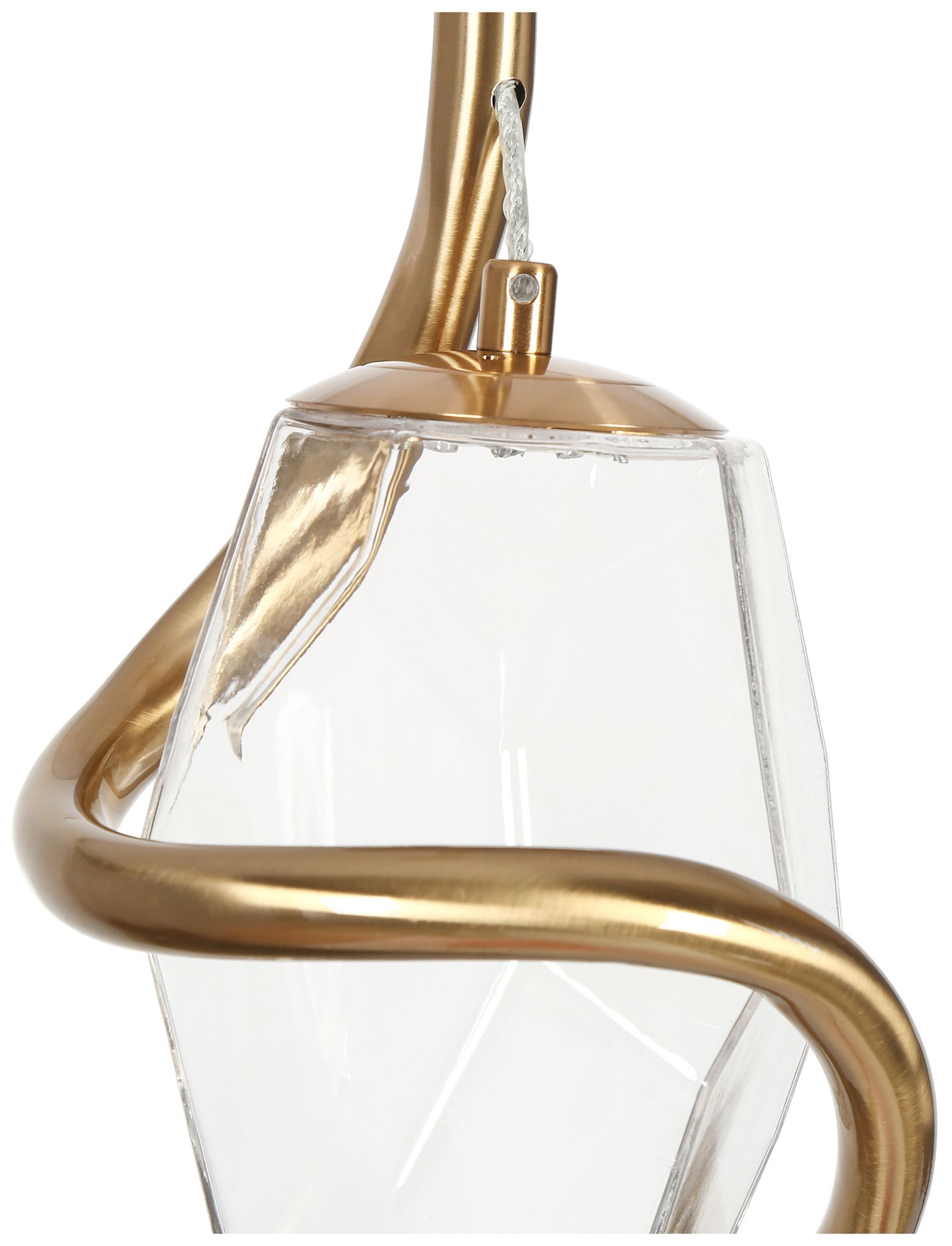 Chrysanthemum 7" Wide Plating Brass LED Mini Pendant - Made to Order