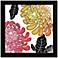 Chrysanthemums Orange and Red 14 1/2" High Floral Wall Art