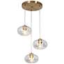 1_Chrysaorican 19" Wide Plating Brass 3-Light Pendant