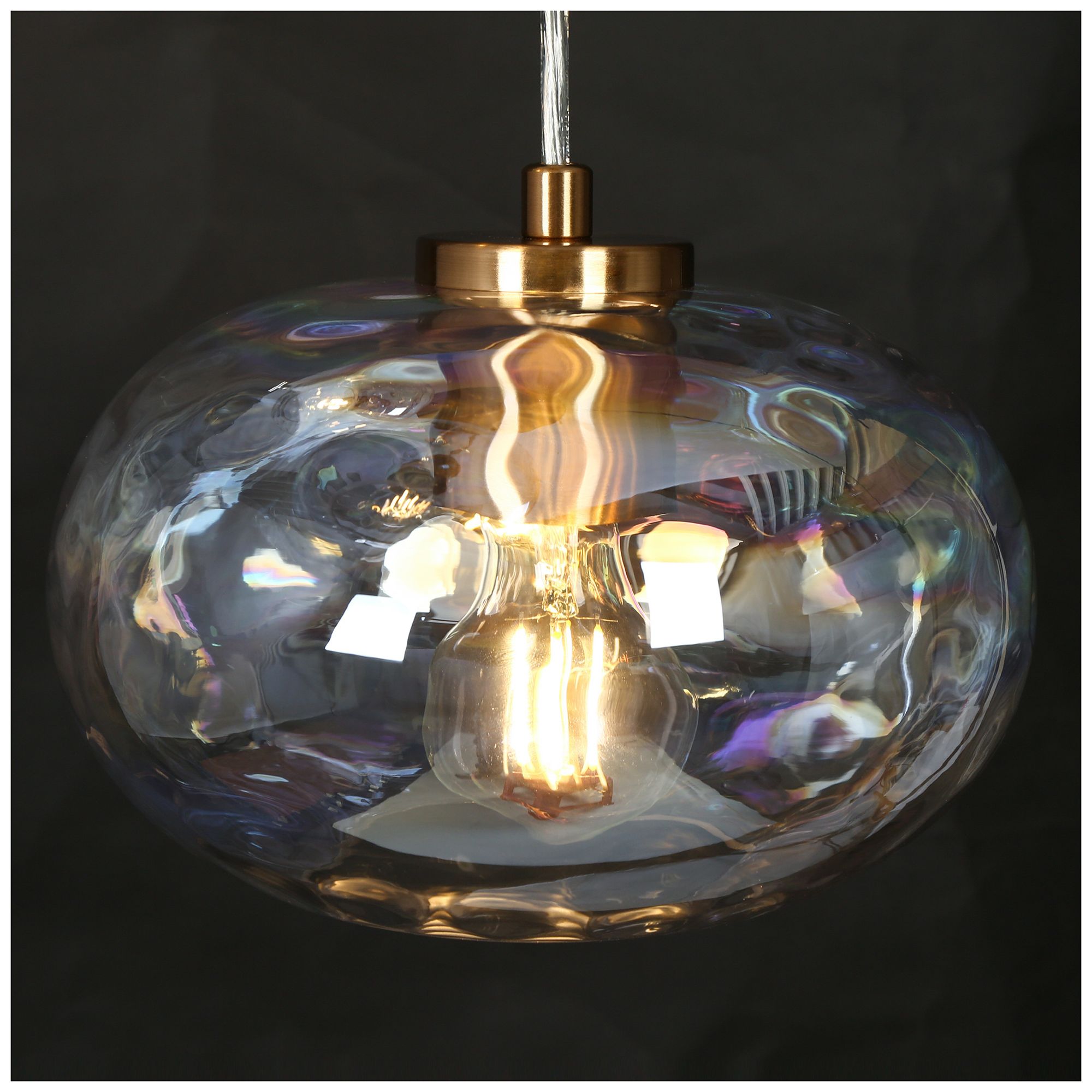 Image 2 Chrysaorican 19" Wide Plating Brass 3-Light Pendant - Made to Order more views