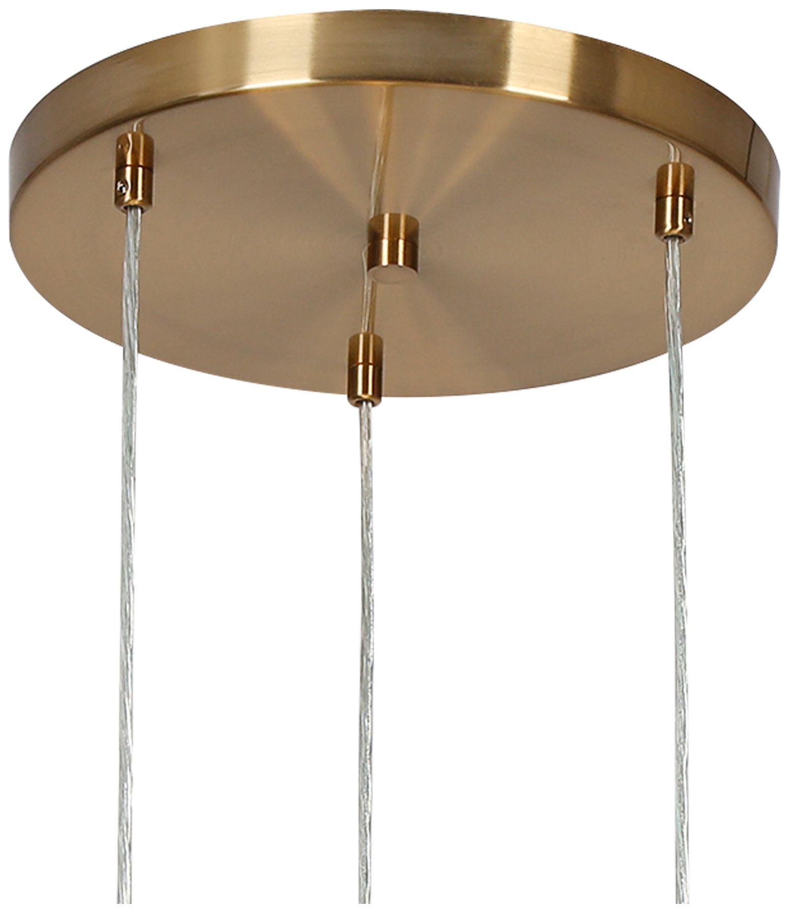 Image 3 Chrysaorican 19" Wide Plating Brass 3-Light Pendant - Made to Order more views