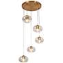 Thumbnail1 of Chrysaorican 24 1/2" Wide Plating Brass Multi-Light Pendant