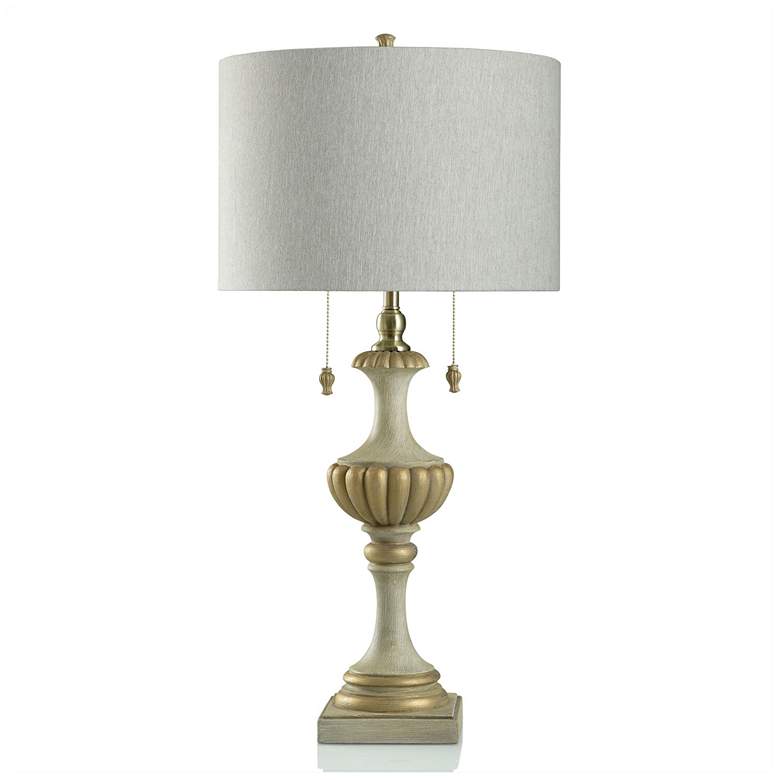 Image 1 Chrysta 34" Crème Table Lamp