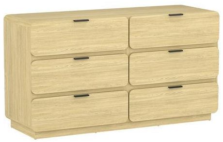 Image 6 Chrystie Contemporary Modern 2-Piece Dresser and Nightstand in Natural more views