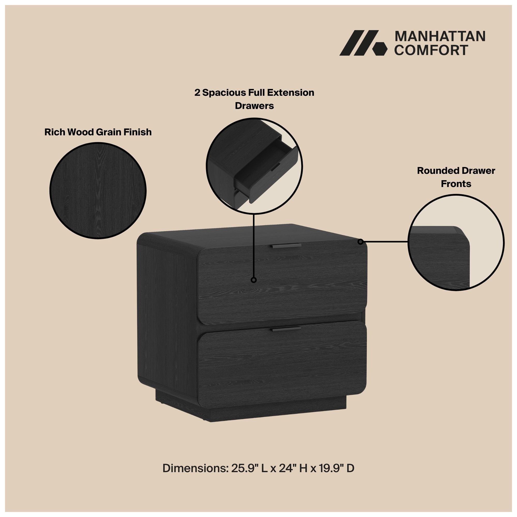 Image 5 Chrystie Nightstand - Set of 2 more views