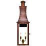 1_Churchill 28" Tall Copper Electric Wall Mount Outdoor Lantern Sconce