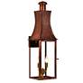 2_Churchill 28" Tall Copper Electric Wall Mount Outdoor Lantern Sconce more views