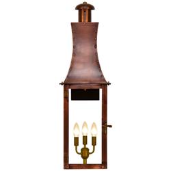 Churchill 33" Tall Copper Electric Wall Mount Outdoor Lantern Sconce