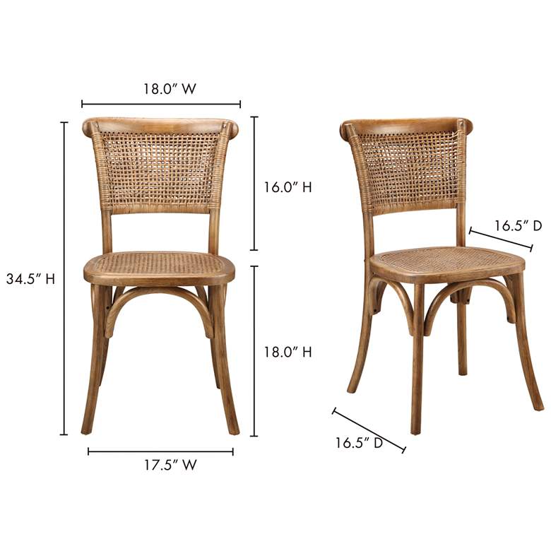 Image 7 Churchill Dining Chair Light Brown - Set Of Two more views