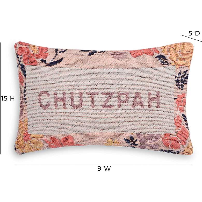 Image 3 Chutzpah Jacquard Woven 15" x 9" Decorative Pillow more views