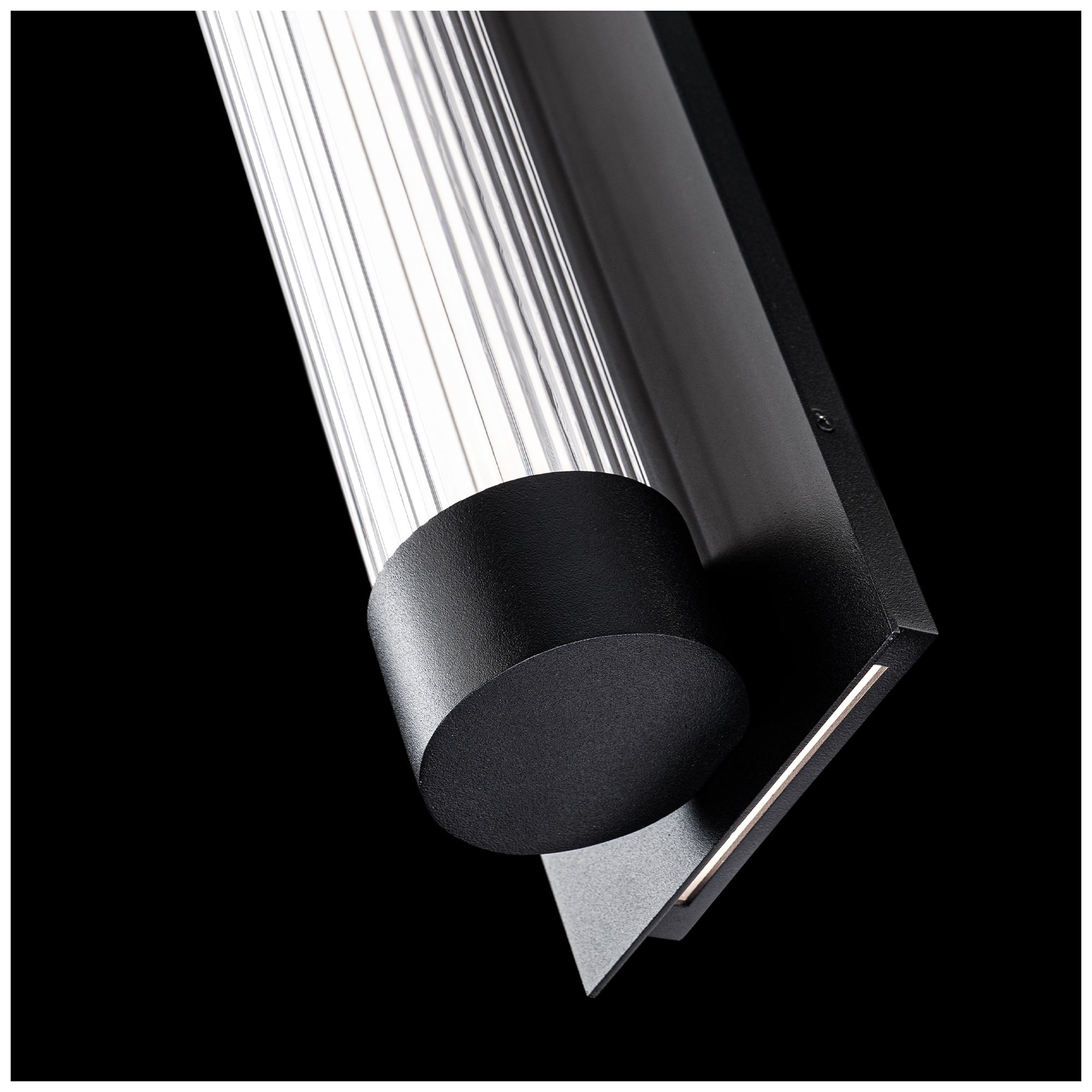 Image 4 Chyzel 18"H x 5.4"W 1-Light Outdoor Wall Light in Black more views