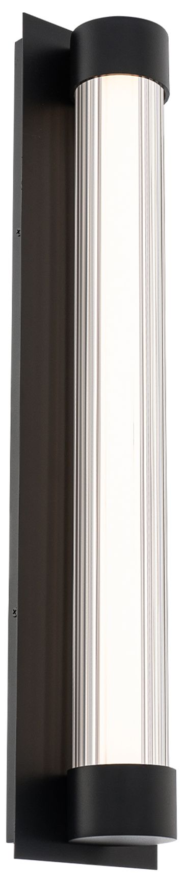 Chyzel 26"H x 5.4"W 1-Light Outdoor Wall Light in Black