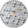 Cian Patterned Gray 17 3/4" Round Wall Clock