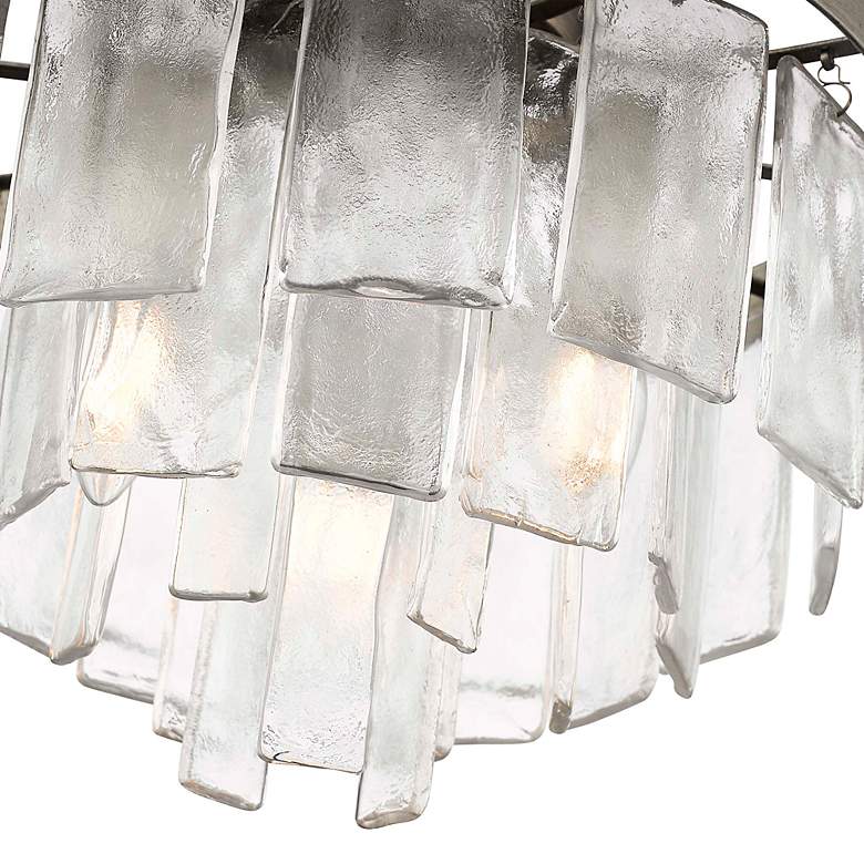 Image 5 Ciara 13" Wide Peruvian Silver Ceiling Light more views