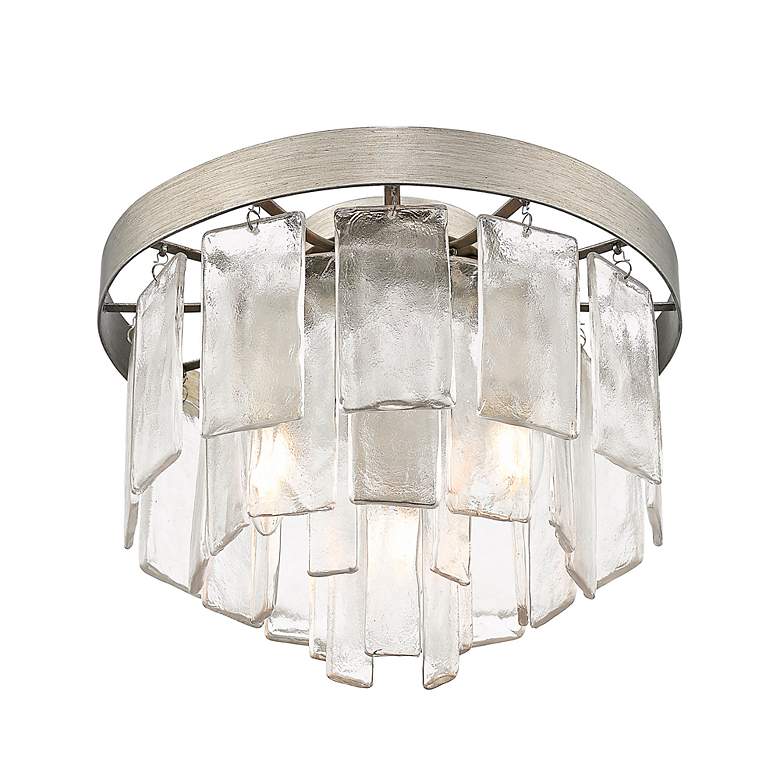 Image 6 Ciara 13" Wide Peruvian Silver Ceiling Light more views