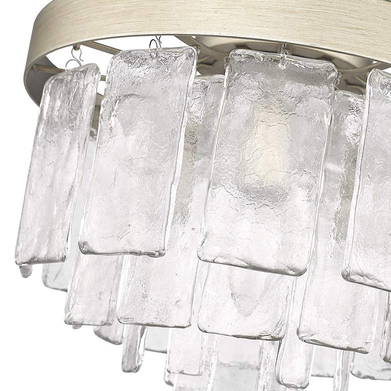 Image 6 Ciara 13" Wide White Gold 3-Light Ceiling Light more views