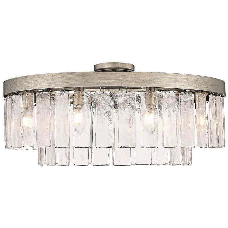 Image 1 Ciara 27" Wide Peruvian Silver 9-Light Ceiling Light