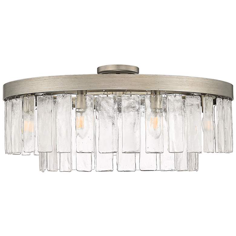 Image 3 Ciara 27" Wide Peruvian Silver 9-Light Ceiling Light more views