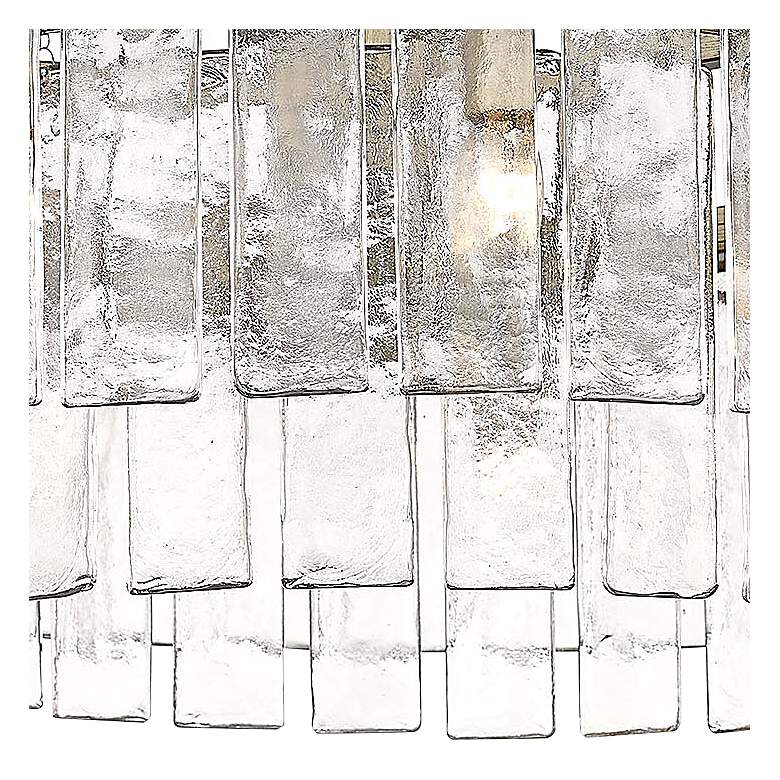 Image 3 Ciara 27" Wide White Gold and Glass 9-Light Ceiling Light more views