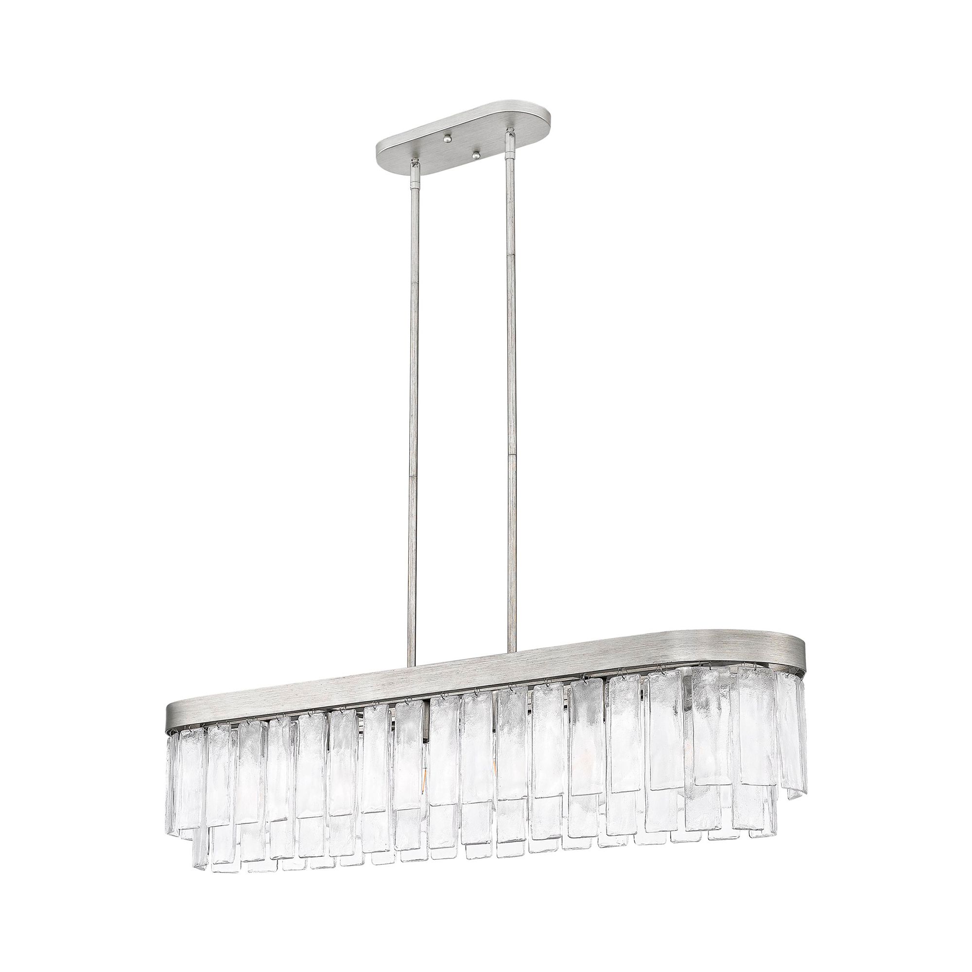 Image 4 Ciara 42" Wide Peruvian Silver 6-Light Linear Pendant more views