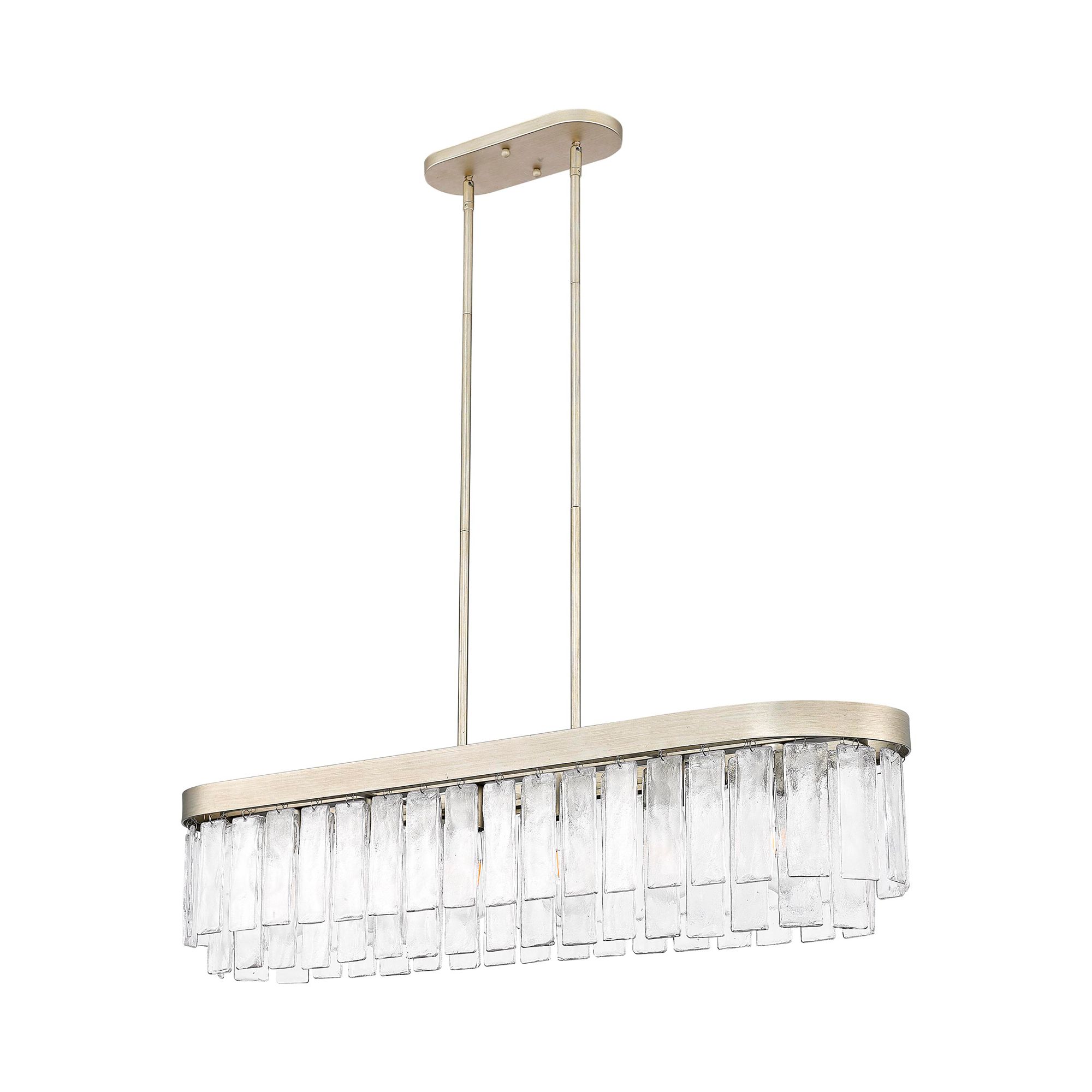 Image 5 Ciara 42" Wide White Gold 6-Light Linear Pendant more views