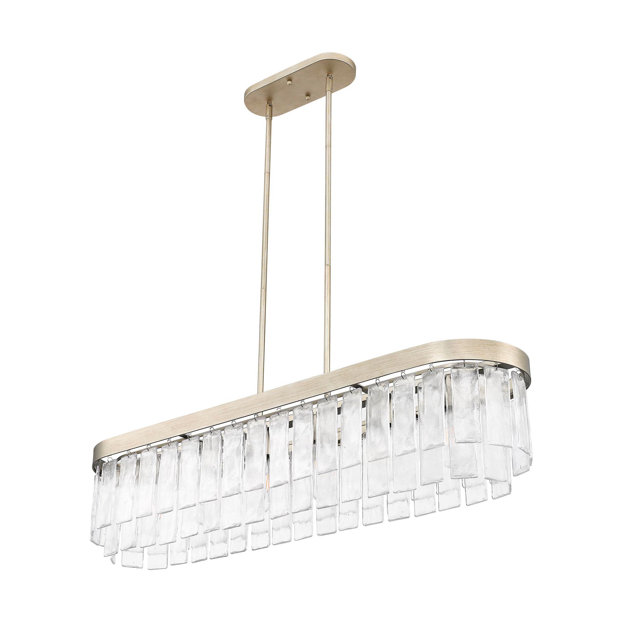 Image 6 Ciara 42" Wide White Gold 6-Light Linear Pendant more views