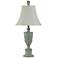 Cibali Blue 30" White Softback Fabric Shade Traditional Urn Table Lamp