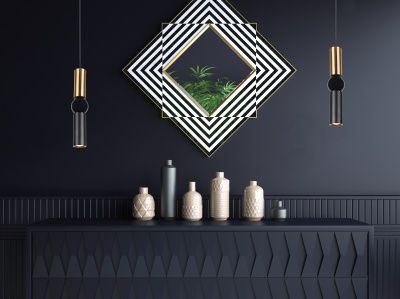 Image 2 Cicada 17"H Cylinder LED Pendant in Brushed Brass and Black more views