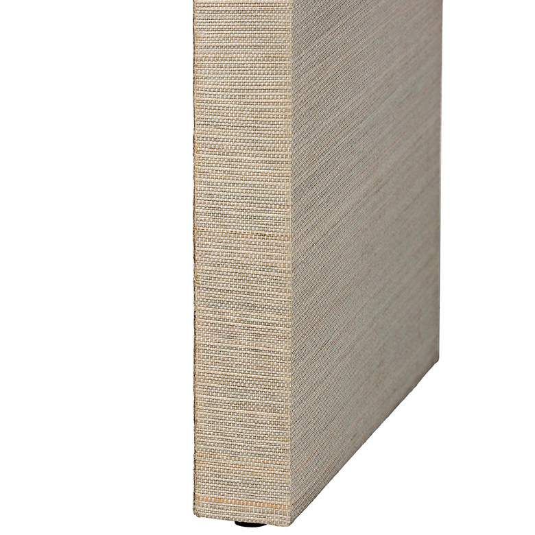 Image 5 Cielo 48" Wide Natural Grasscloth 3-Drawer Console Table more views