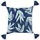 Cielo Pacific Blue Multi-Color 18" Square Decorative Pillow