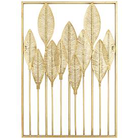 Image2 of Ciera 28" High Matte Gold Framed Wall Art