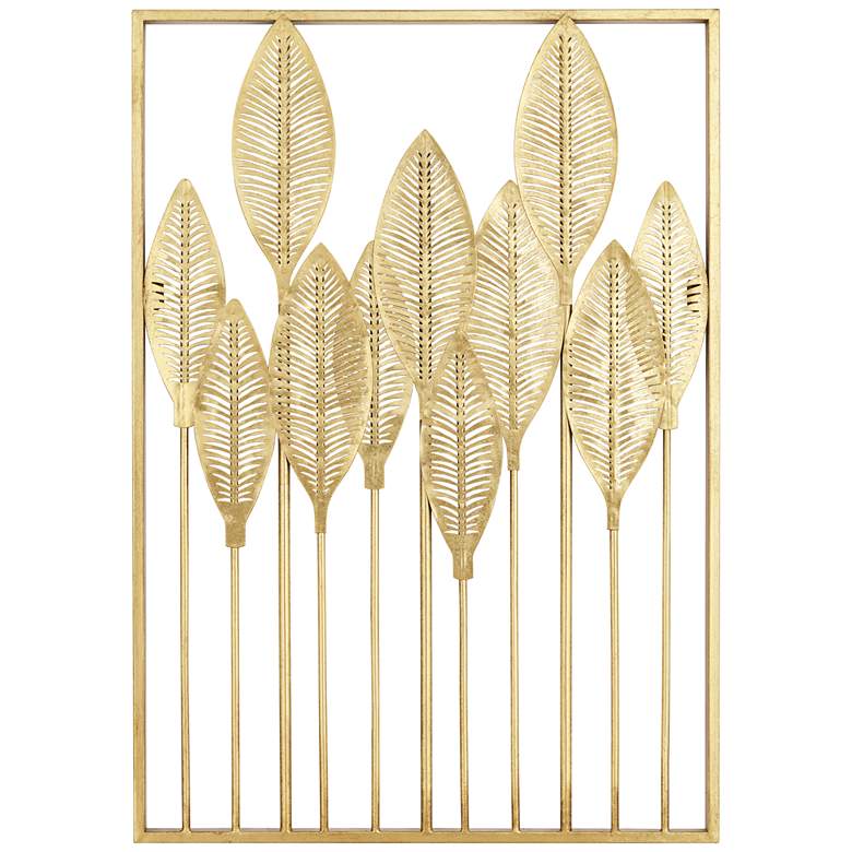 Image 2 Ciera 28" High Matte Gold Framed Wall Art