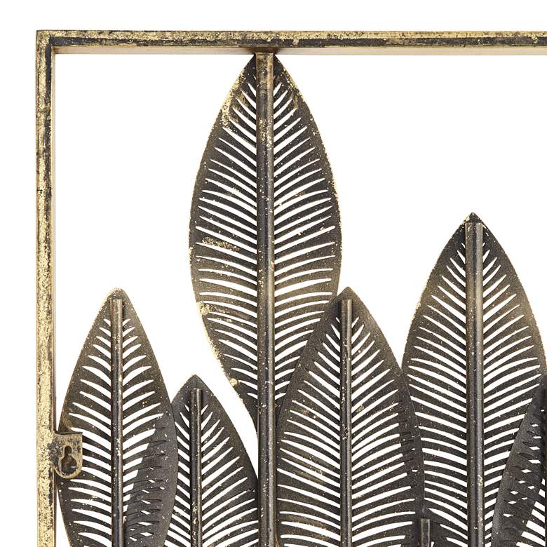 Image 4 Ciera 28" High Matte Gold Framed Wall Art more views