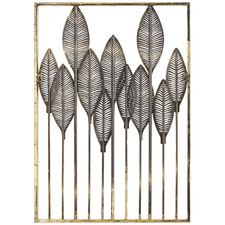 Image 6 Ciera 28" High Matte Gold Framed Wall Art more views