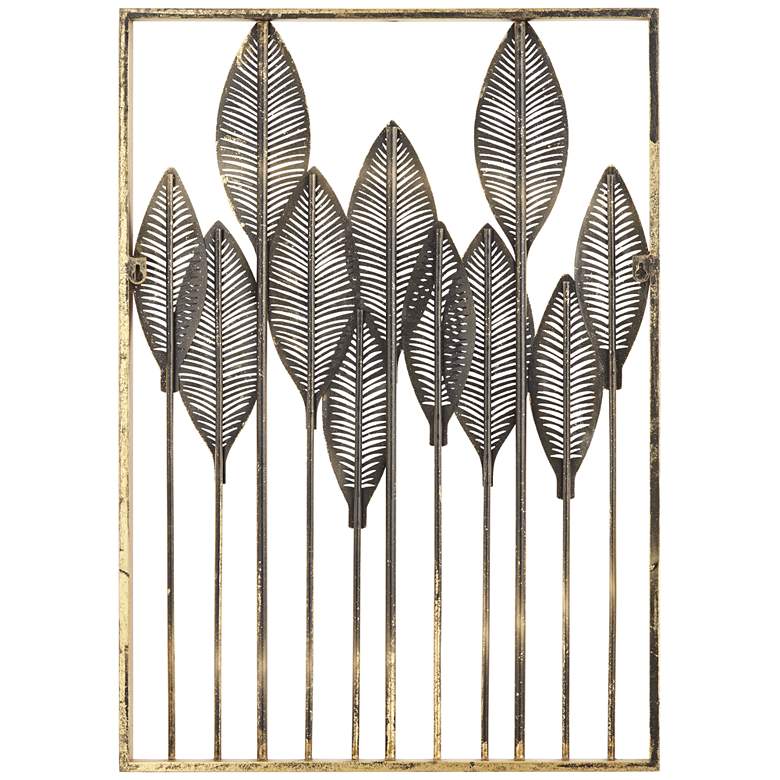 Image 6 Ciera 28 inch High Matte Gold Framed Wall Art more views