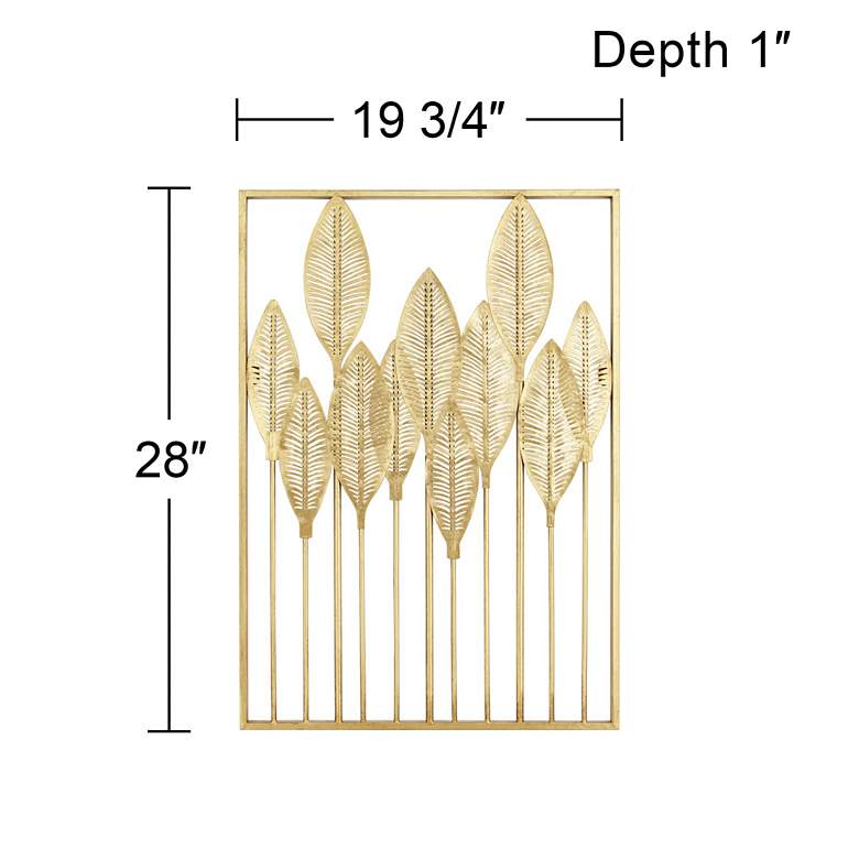 Image 7 Ciera 28" High Matte Gold Framed Wall Art more views