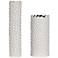 Ciji Set of 2 White Ceramic Vases