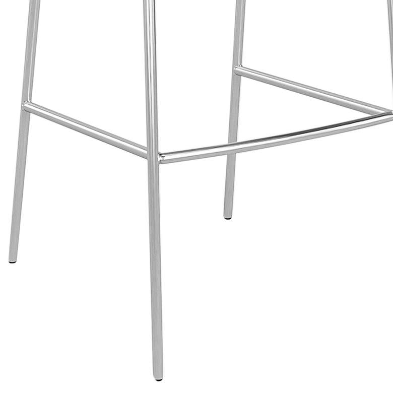 Image 3 Cilla 29 3/4"H Clear Acrylic Brushed Nickel Barstools Set of 2 more views