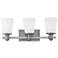 Cimmaron 20" Wide Satin Nickel 3-Light Vanity Bath Light