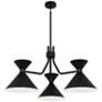 Cinch 36" Wide Black Chandelier