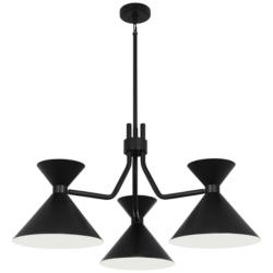 Cinch 36" Wide Black Chandelier